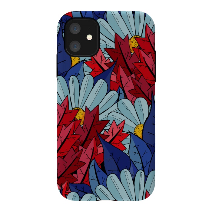 iPhone 11 StrongFit The flowers and the leaves by Steve Wade (Swade)