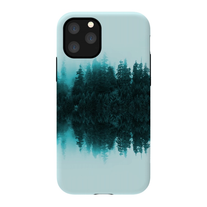 iPhone 11 Pro StrongFit Cloudy Forest by Creativeaxle