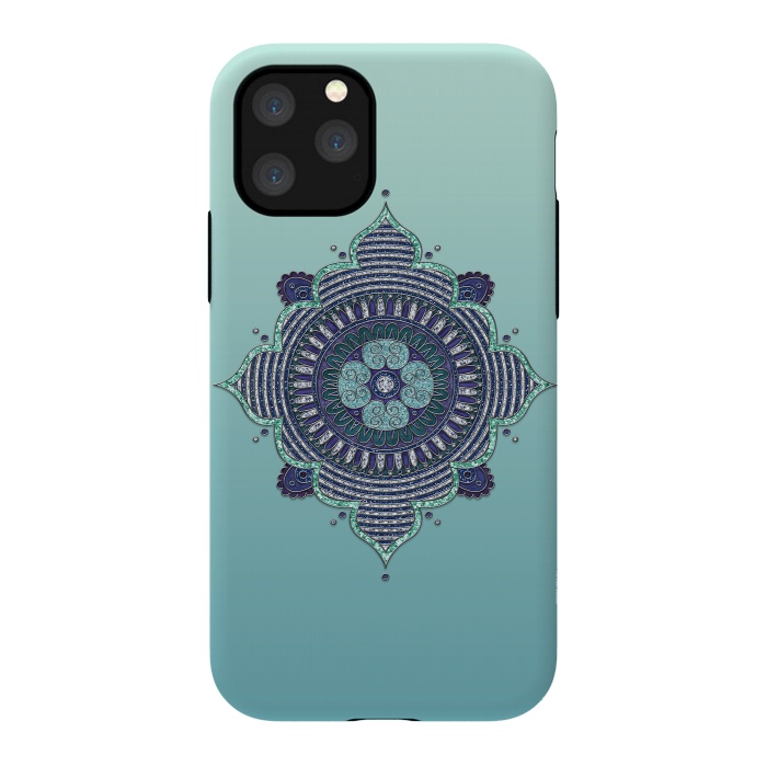 iPhone 11 Pro StrongFit Precious Turquoise Mandala Ornament by Andrea Haase