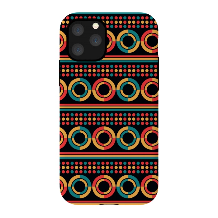 iPhone 11 Pro StrongFit Multicolored Circles by TMSarts