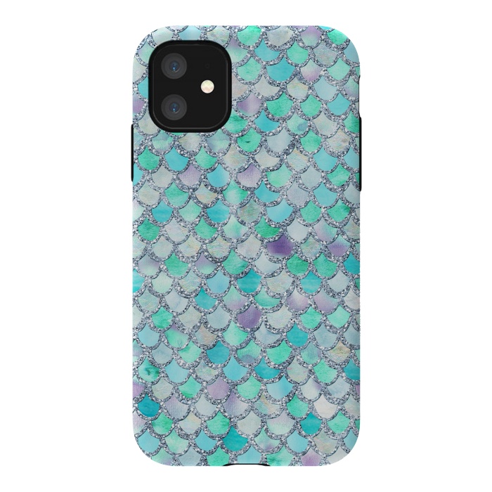 iPhone 11 StrongFit Hand drawn mermaid scales  by  Utart