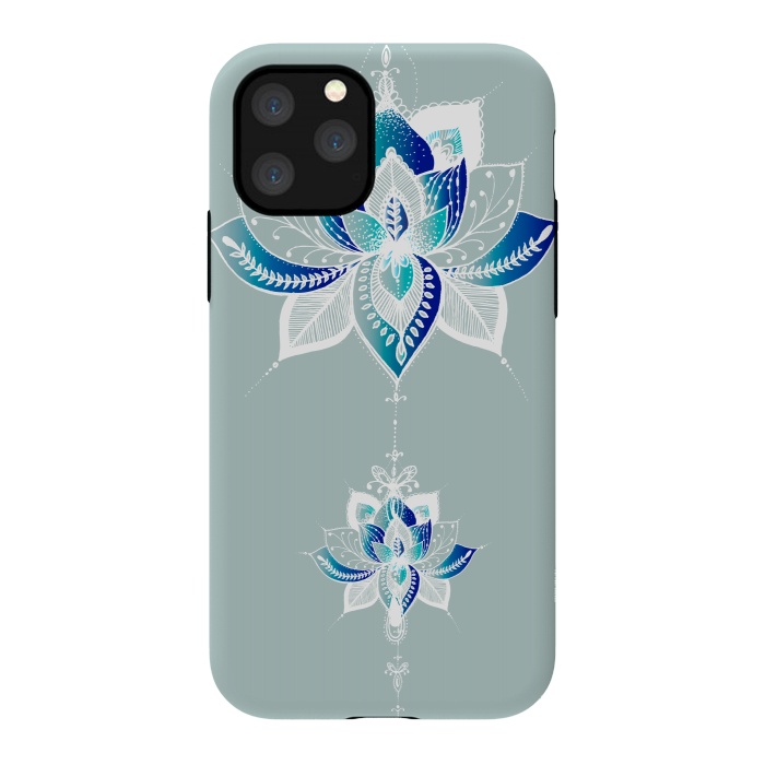 iPhone 11 Pro StrongFit Saige Lotus Flower  by Rose Halsey