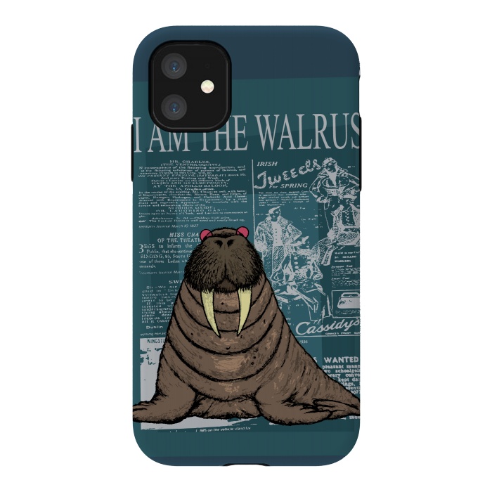 iPhone 11 StrongFit I am the walrus by Mangulica