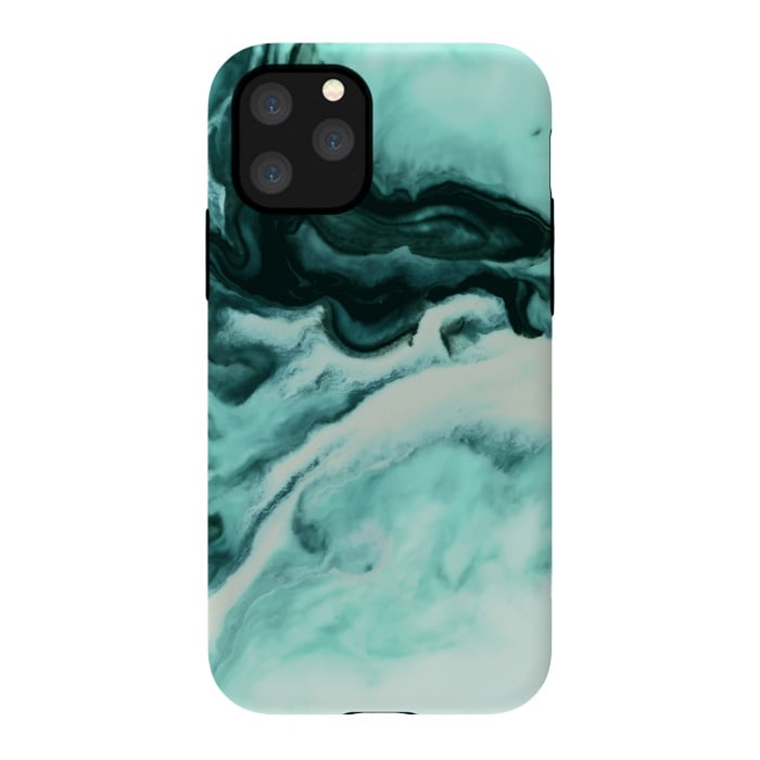 iPhone 11 Pro StrongFit Abstract marbling mint by Mmartabc