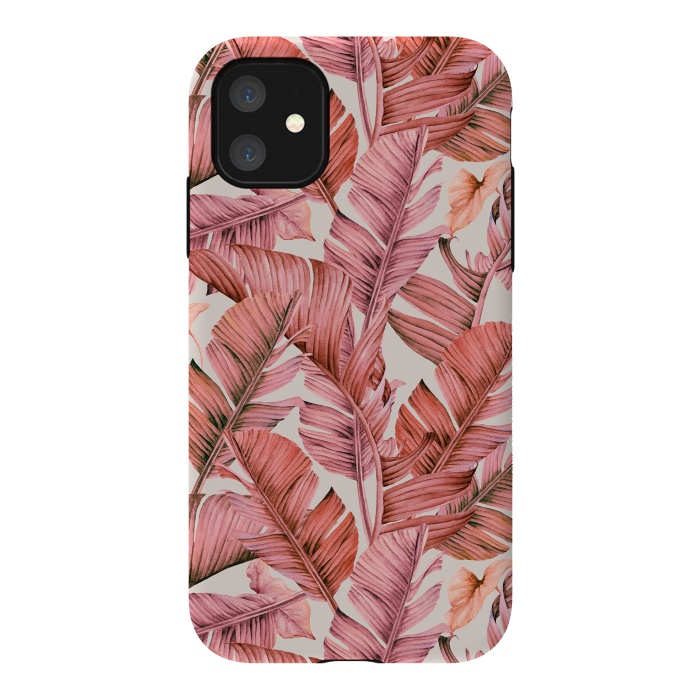 iPhone 11 StrongFit Jungle paradise pink by Mmartabc
