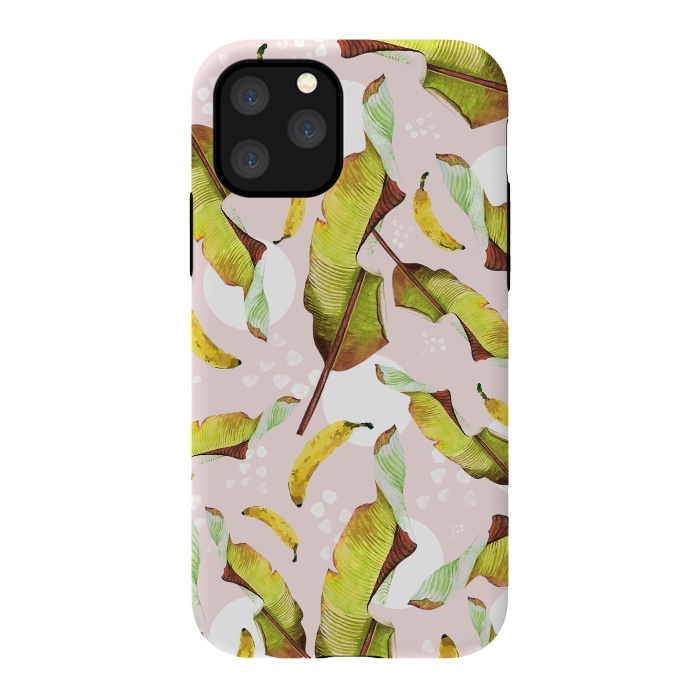 iPhone 11 Pro StrongFit Banana leaf and bananas by Mmartabc