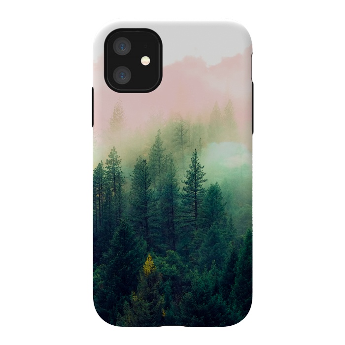 iPhone 11 StrongFit Mountain landscape painting  by Mmartabc