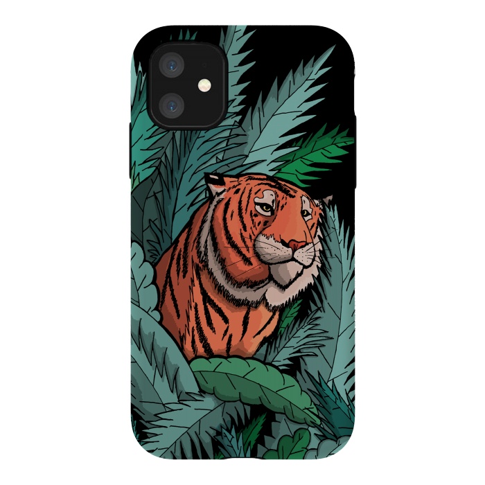 iPhone 11 StrongFit As the tiger emerged from the jungle by Steve Wade (Swade)