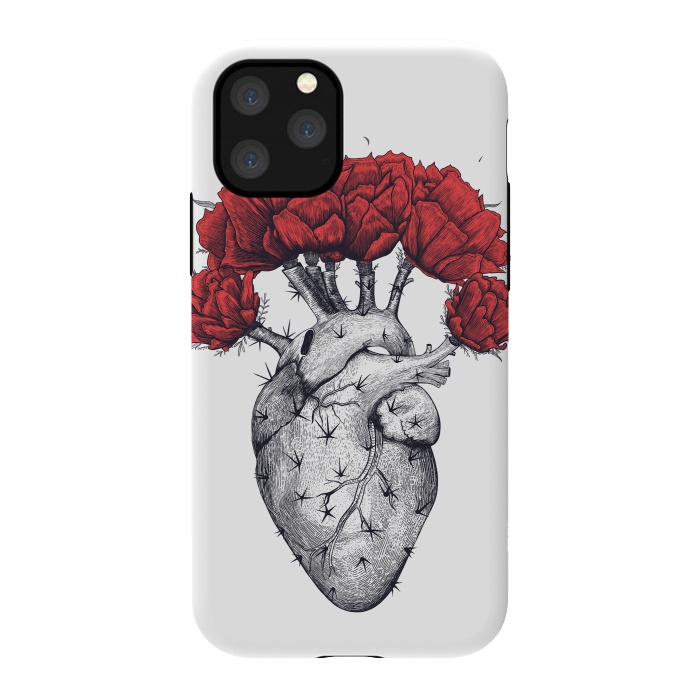 iPhone 11 Pro StrongFit Cactus heart by kodamorkovkart