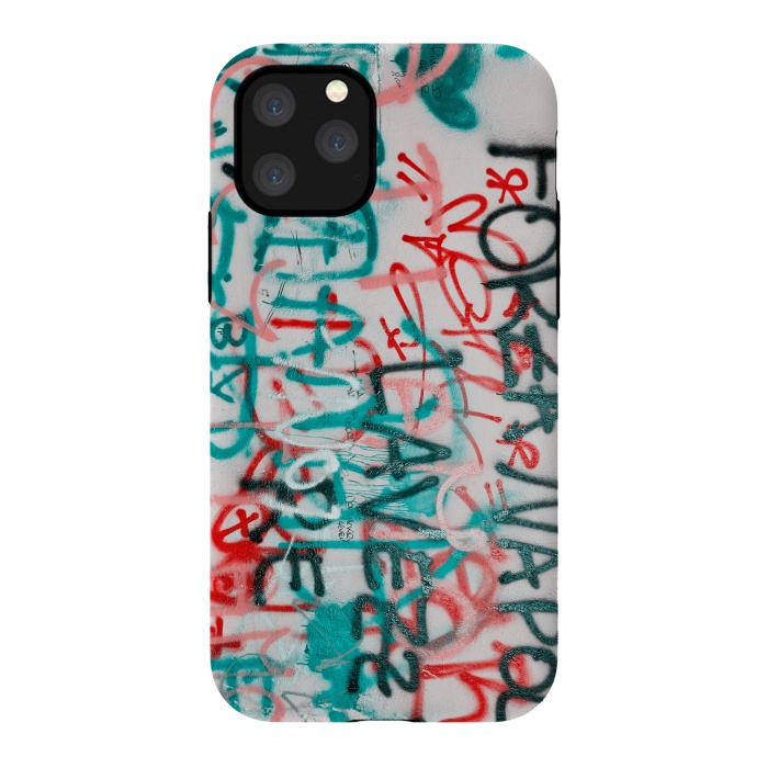 iPhone 11 Pro StrongFit Graffiti Text by Andrea Haase