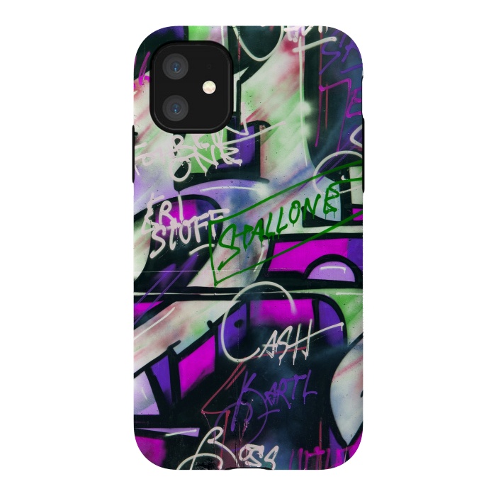 iPhone 11 StrongFit Colorful Graffiti by Andrea Haase