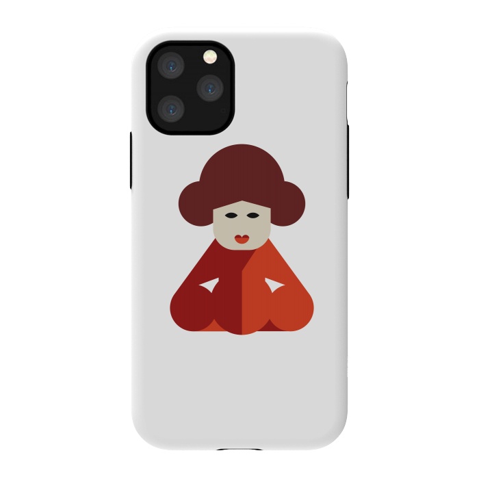 iPhone 11 Pro StrongFit cuteness chinese women by TMSarts