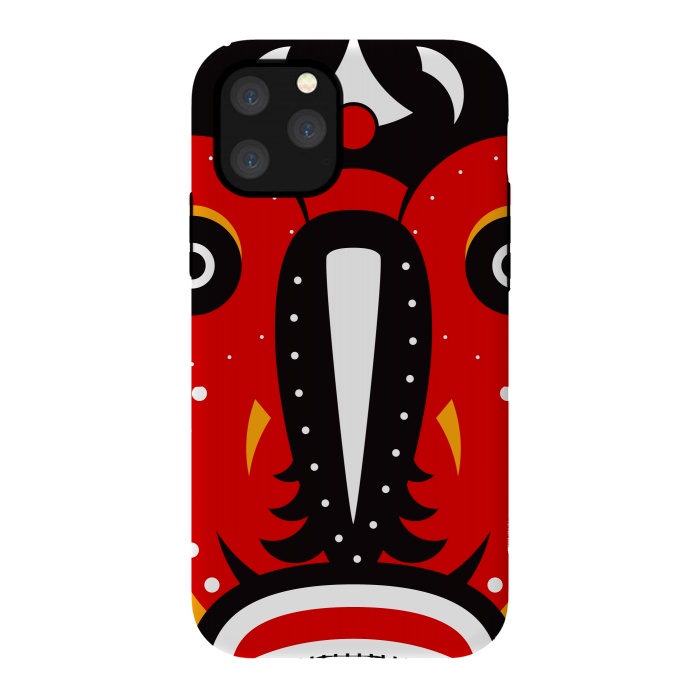iPhone 11 Pro StrongFit teke tribal mask by TMSarts