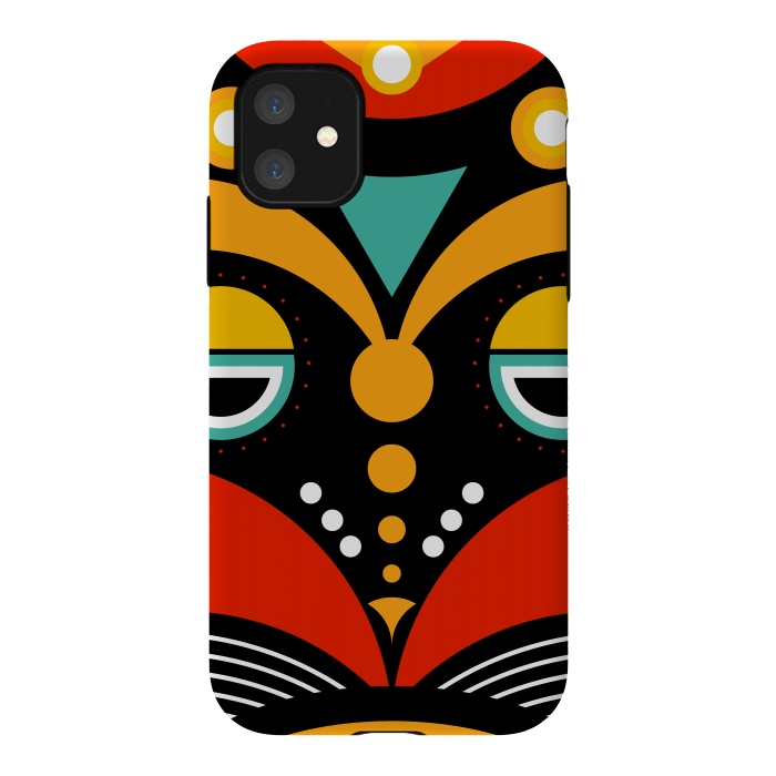iPhone 11 StrongFit rasta tribal mask by TMSarts