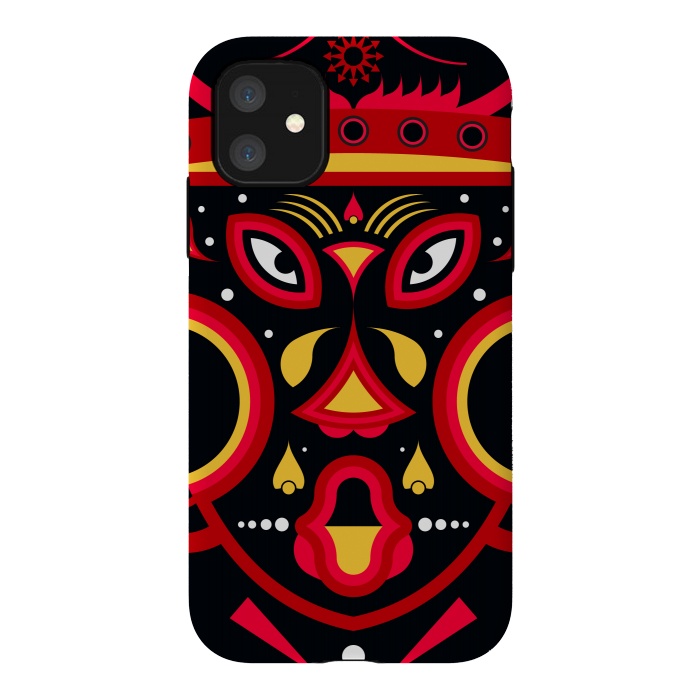 iPhone 11 StrongFit ceremonial tribal mask by TMSarts