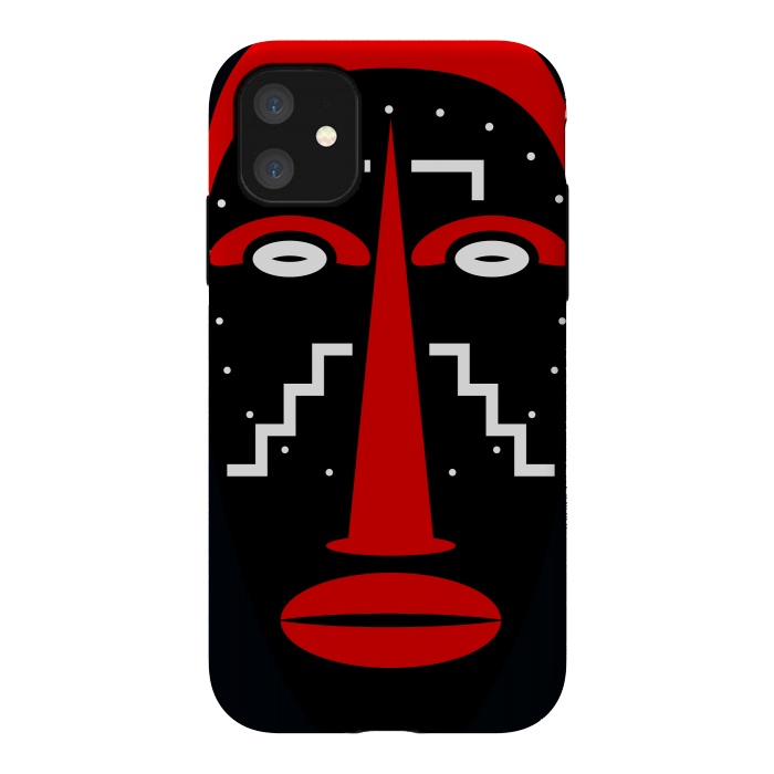 iPhone 11 StrongFit Ligbi tribal Mask by TMSarts