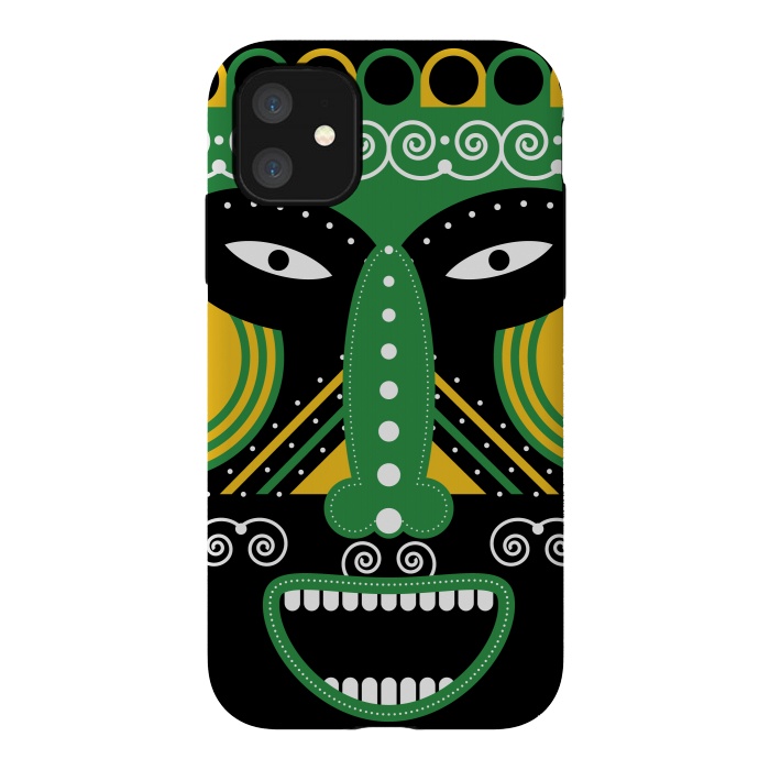 iPhone 11 StrongFit ritual tribal mask by TMSarts