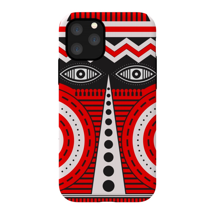 iPhone 11 Pro StrongFit illuminati tribal mask by TMSarts