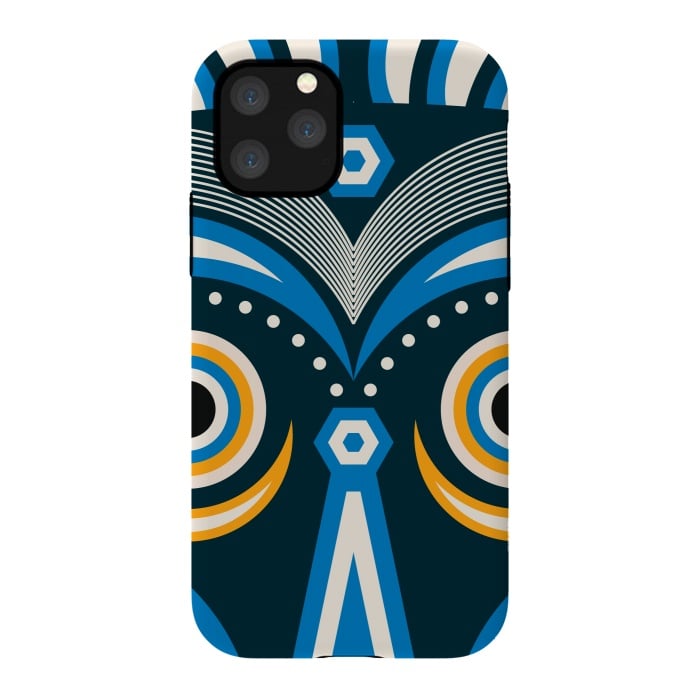 iPhone 11 Pro StrongFit lulua tribal mask by TMSarts