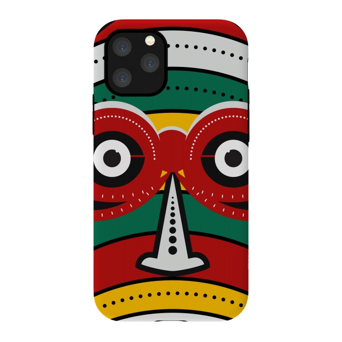 iPhone 11 Pro StrongFit totem tribal mask by TMSarts