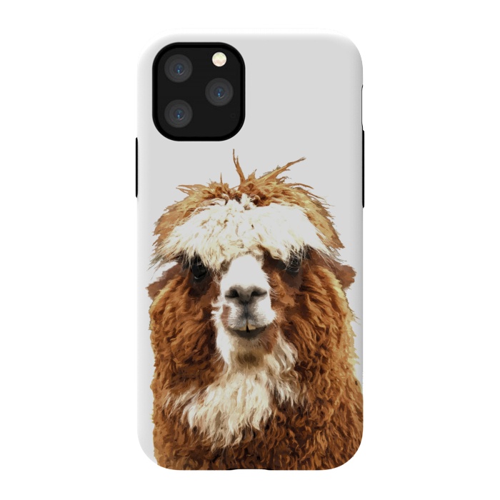 iPhone 11 Pro StrongFit Alpaca Portrait by Alemi
