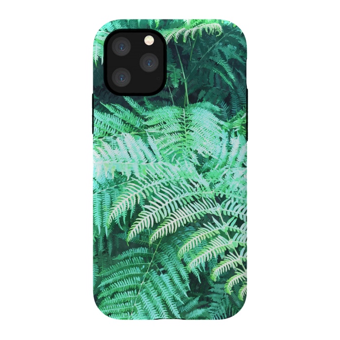 iPhone 11 Pro StrongFit Fern Tropical Leaves by Alemi