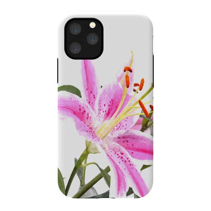 iPhone 11 Pro StrongFit Pink Lily by Alemi