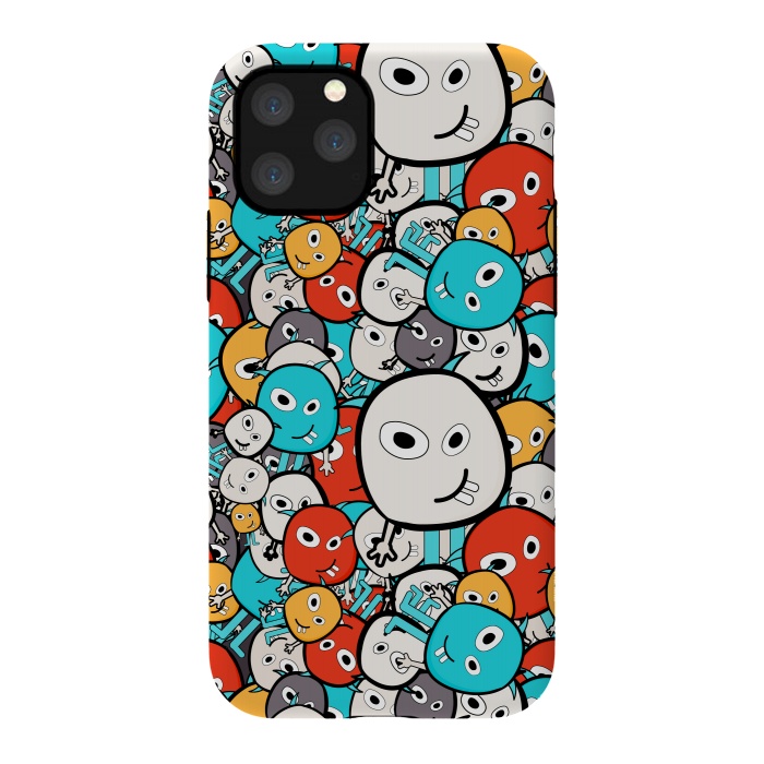 iPhone 11 Pro StrongFit colorful monsters by TMSarts