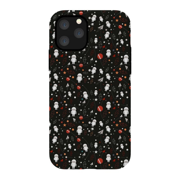 iPhone 11 Pro StrongFit cartoon space pattern by TMSarts