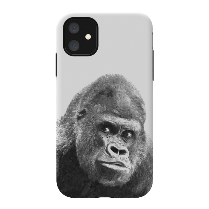 iPhone 11 StrongFit Black and White Gorilla by Alemi