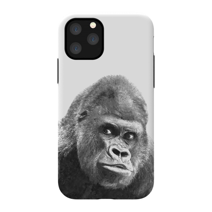 iPhone 11 Pro StrongFit Black and White Gorilla by Alemi