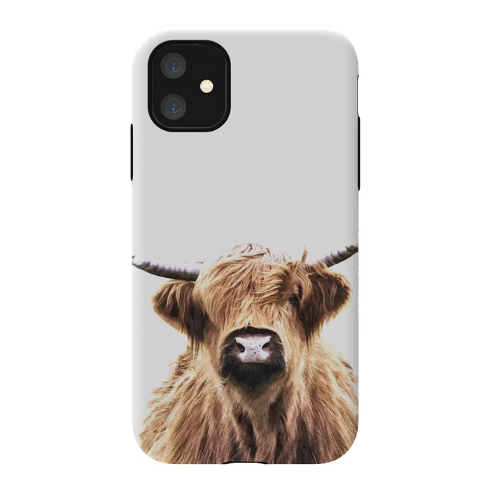 iPhone 11 StrongFit Highland Cow Portrait by Alemi