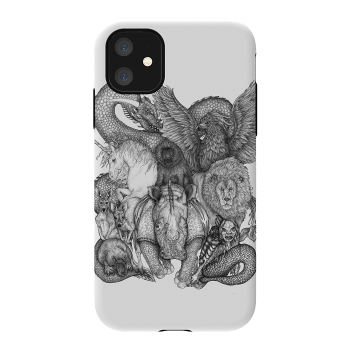 iPhone 11 StrongFit The Impossible Menagerie by ECMazur 