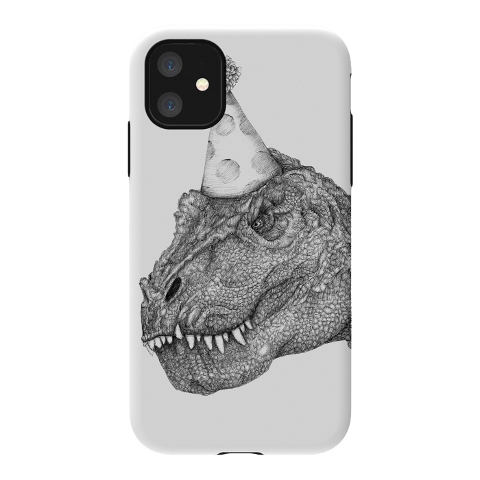 iPhone 11 StrongFit Party Dinosaur by ECMazur 