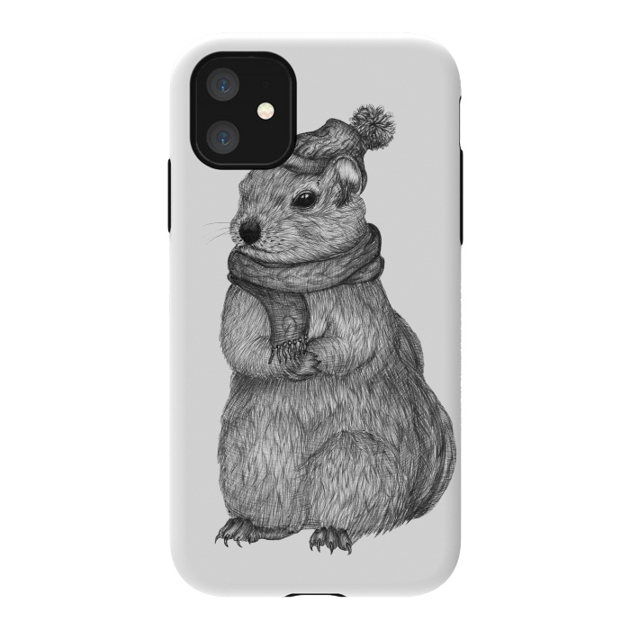 iPhone 11 StrongFit Chilly Chipmunk by ECMazur 