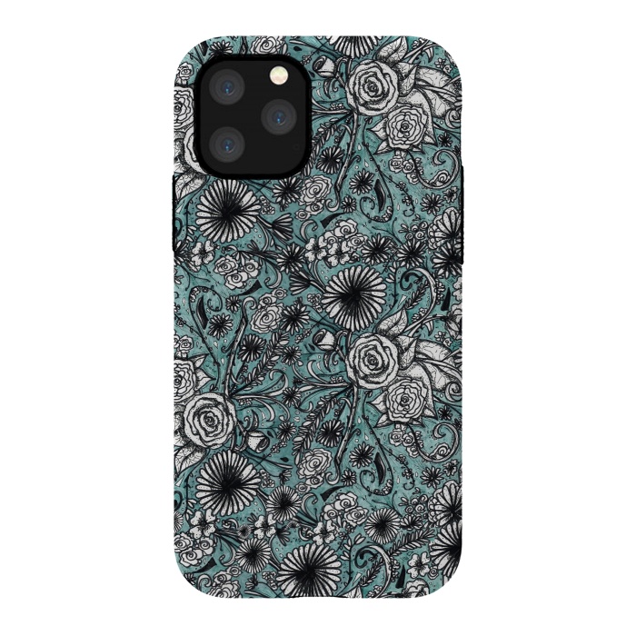iPhone 11 Pro StrongFit Flowers by Camila