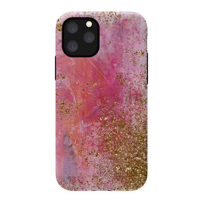 iPhone 11 Pro StrongFit Pink and Gold Mermaid Glitter Seafoam by  Utart