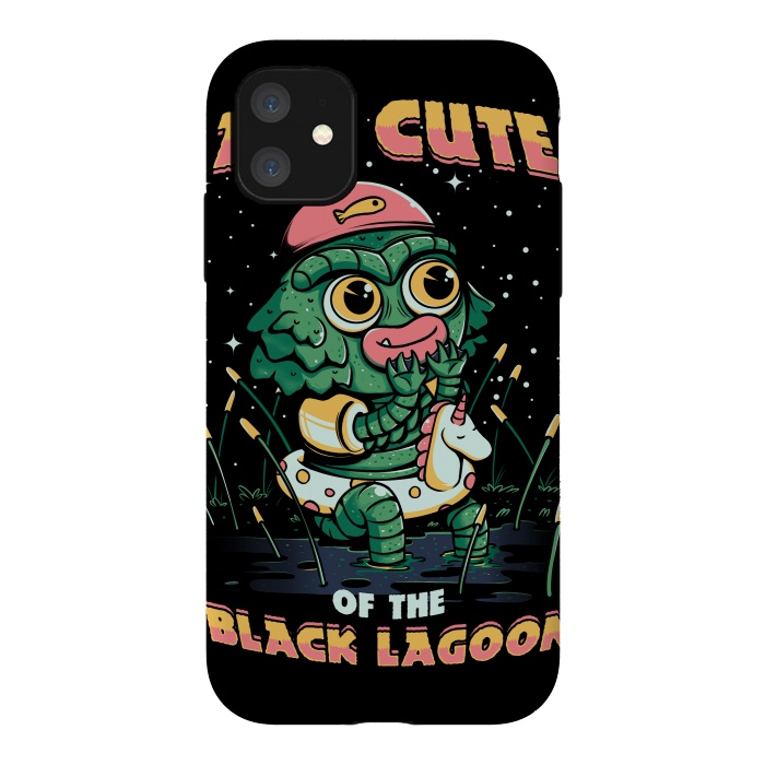 iPhone 11 StrongFit Cute of the black lagoon! by Ilustrata