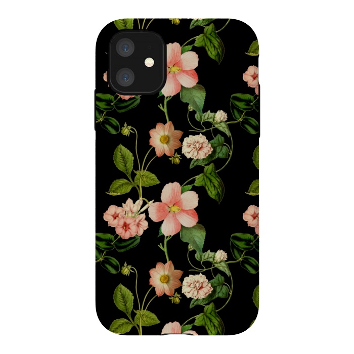 iPhone 11 StrongFit Beautiful vintage flowers by  Utart