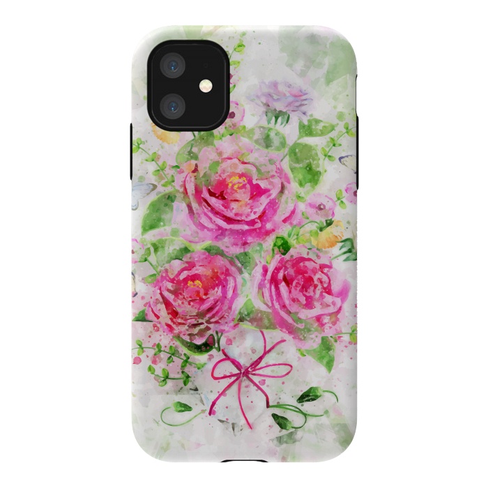 iPhone 11 StrongFit Camellias Bouquet by Creativeaxle
