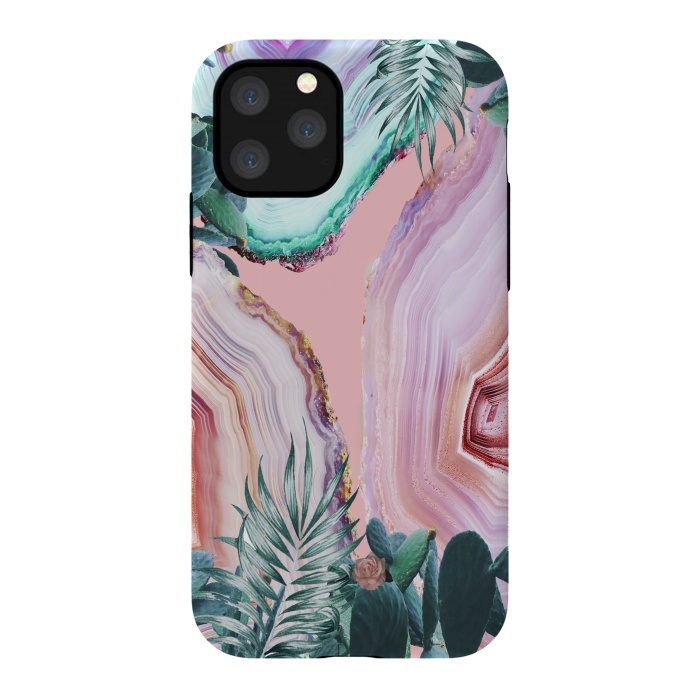 iPhone 11 Pro StrongFit Mineral Agates & Garden #Glam collection by ''CVogiatzi.