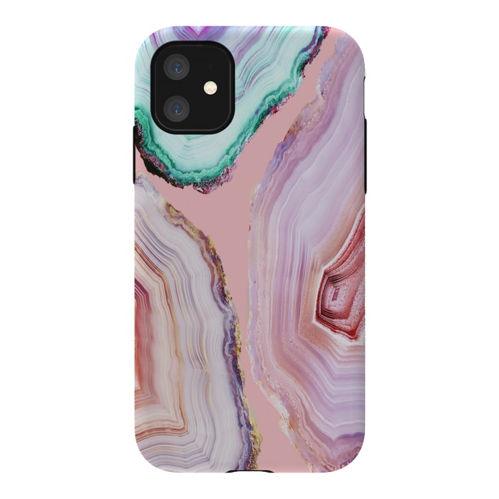 iPhone 11 StrongFit Mineral Agates #Glam collection by ''CVogiatzi.