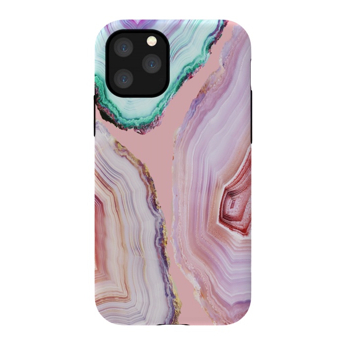 iPhone 11 Pro StrongFit Mineral Agates #Glam collection by ''CVogiatzi.