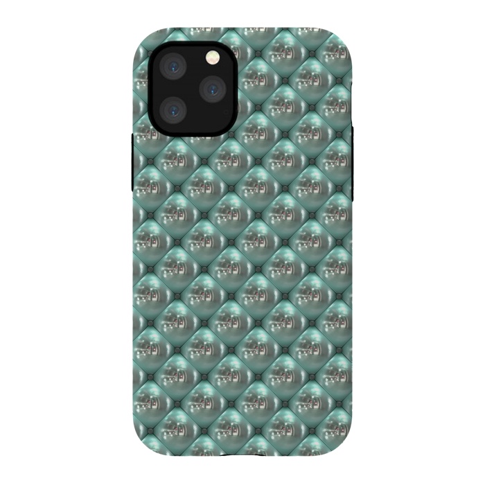iPhone 11 Pro StrongFit Shiny Turquoise Pearls 2 by Andrea Haase