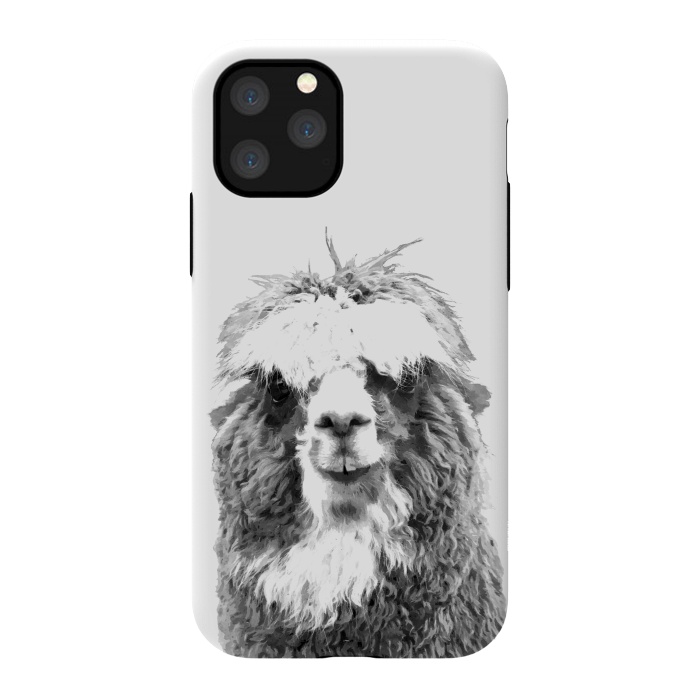 iPhone 11 Pro StrongFit Black and White Alpaca by Alemi