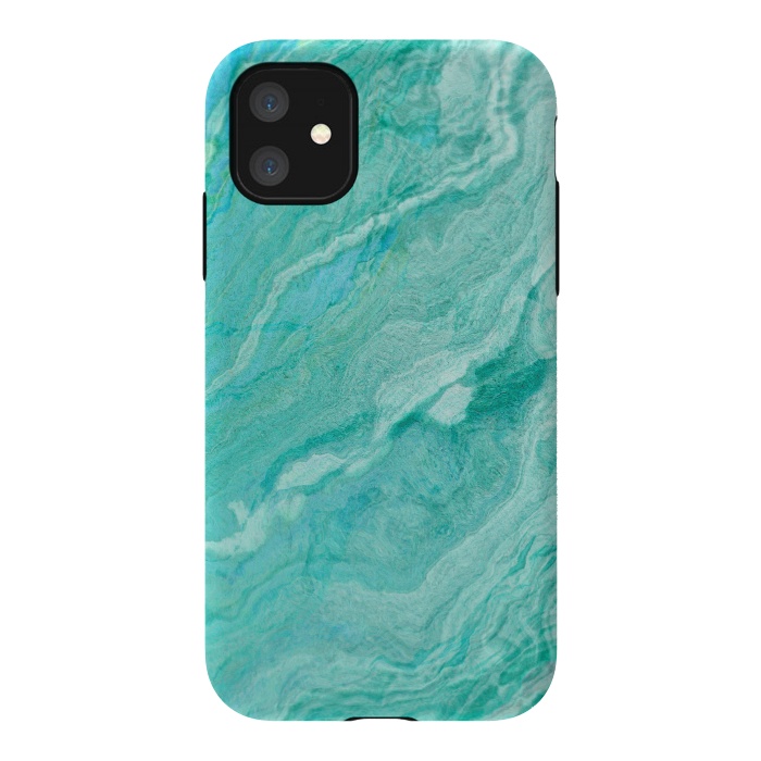 iPhone 11 StrongFit beautiful ink turquoise Marble texture by  Utart