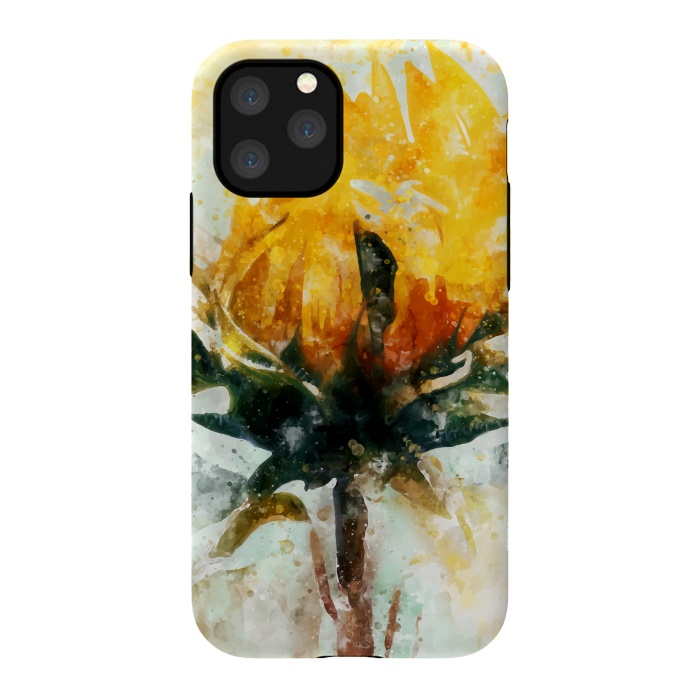 iPhone 11 Pro StrongFit Born in Sunflower by Creativeaxle