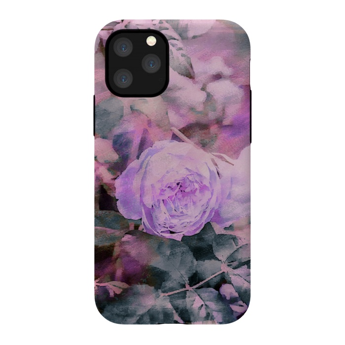 iPhone 11 Pro StrongFit Rose Mixed Media Art by Andrea Haase