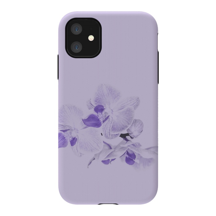 iPhone 11 StrongFit Purple Orchid Flower by Andrea Haase