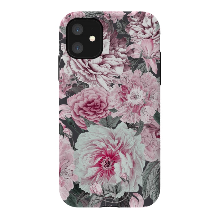 iPhone 11 StrongFit Romantic Vintage Flower Pattern by Andrea Haase